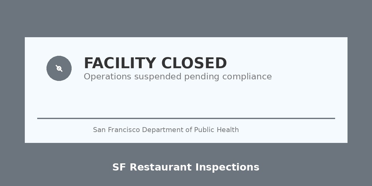 Health Department Closure
